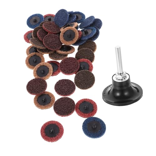 Disques de ponçage et émeri pour meuleuse d'angle, lot de 45 pièces