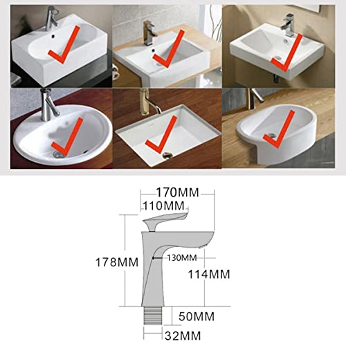 Grifo mezclador de baño para lavabo, grifo de cocina, grifo de latón cromado, grifo de fregadero de guardarropa caliente y frío, doble control, un solo agujero con 2 mangueras, resistente a la