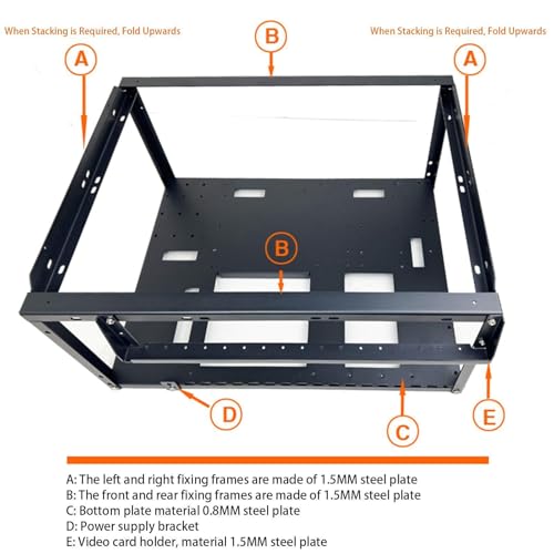 Chasis de bricolaje y mini carcasa para PC compacta para hardware de estación de trabajo 5