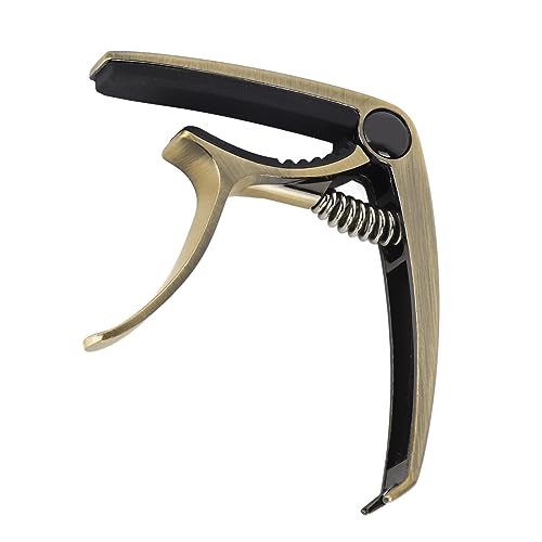 Capo de Guitarra, Capo de Guitarra Elétrica Resistente Ao Desgaste Leve para Banjo (Bronze)