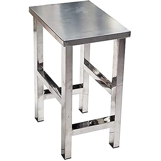Classic Stainless Steel Stool 50 CM