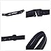 FLXUBAG Elastic Shirt Stay for Men, Stretchable and Adjustable Waist Belt with Flexible Comfort and Silicone Touch Points, Ideal for Dress and Professional Wear, Black-a, Large