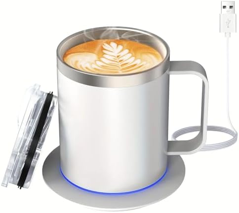 Self Heating Coffee Mug Warmer, 12oz Smart Mug Automatic Shut Off...