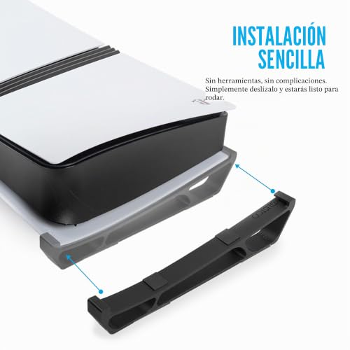 Soporte horizontal Glistco Patines para PS5 Pro que mejora ventilación y estabilidad 6