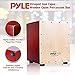 Pyle Stringed Jam Cajon, Handcrafted Birch Wood Percussion Box with Internal Guitar Strings, Compact & Lightweight Acoustic Drum, Anti-Vibration Feet, Brown (PCJD15)