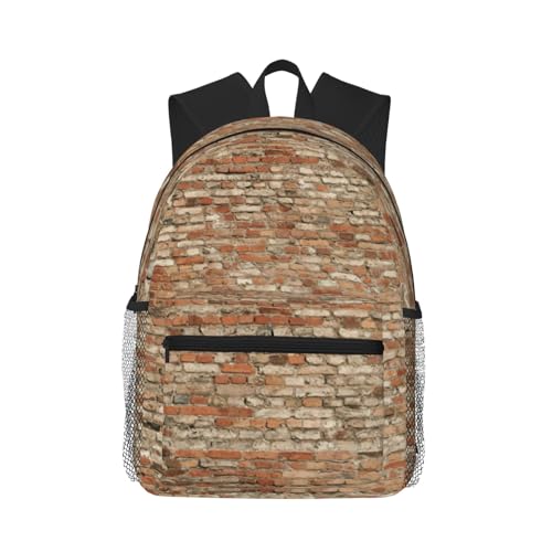 Sac à dos de voyage classique imprimé brique pour ordinateur de travail et université