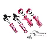 Godspeed MSS0470-C MonoSS Coilover Lowering Kit, Adjustable Ride Height, 16 Levels Rebound Damping,