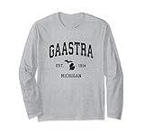 Vintage Gaastra Michigan Design mit coolem Old School Sportlogo ist ein tolles Reise-Souvenir und Geschenk. Auch erhältlich für Herren-, Damen- und Kinder-T-Shirts, Langarm-T-Shirts, Hoodies und Sweatshirts. Klicken Sie auf den Link der Marke oben, um weitere Stile zu sehen.
