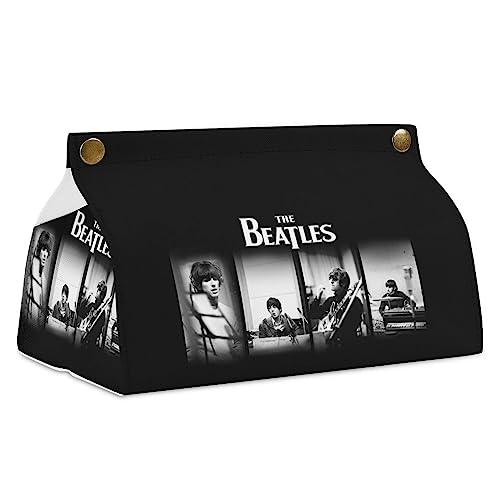 ティッシュケース ザ・ビートルズ ティッシュカバー レザー PU ティッシュボックス レザー ティッシュカバー ティッシュ入れ ペーパータオルケース ティッシュポーチ 防水 防汚 小物入れ おしゃれ オフィス 寝室 家庭用 車用 プレゼント