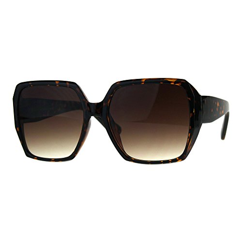 Womens Plastic Butterfly Rectangular Large Diva Sunglasses