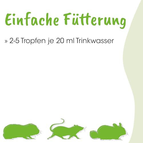 cdVet Naturprodukte Nager Vit C 20 ml - Kaninchen - Meerschweinchen - Versorgung mit Vitamin C - Nahrungsergänzung - auch für atemwegsempfindliche Tiere geeignet - natürliche Zutaten -