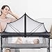 Baby Cover - Net for Bassinet | Foldable Breathable Mesh Net Design Zippered | Lightweight Shield Mesh Canopy with Elastic Base for Stroller Cradle Hammock Travel