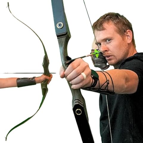The Inspected Black Hunter Recurve Bow by Shattperproof Archery (40 lb, Left Hand) Cover