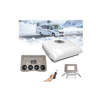 10500 BTU Camper Air Conditioner 24V Universal for RV Rooftop AC Unit, 24 Volt DC Air ConditionerCombo, Quiet A/C Unit Cooling for Truck Trailer Boat Motorhome Tractor Caravan Pickup