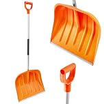 KB Tools Snow Shovel for Driveway – Heavy Duty Polypropylene Snow Shovels with Aluminium Handle – Cordless Snow Shovel for Garden, Yard, Patio – Recycled Material – Made in EU