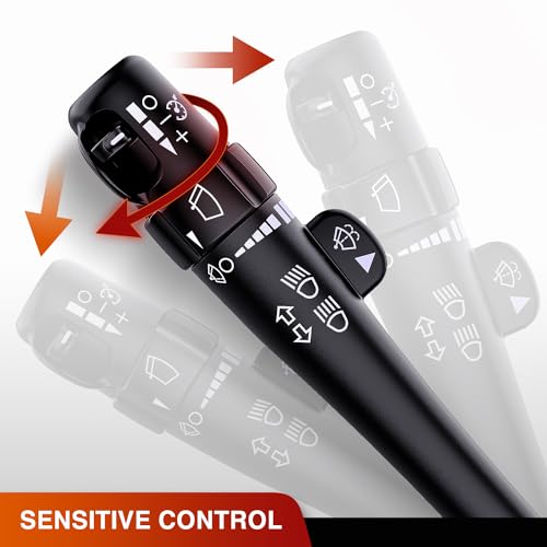 Image of Nilight Turn Signal Switch for 2003-2006 Chevy Silverado Tahoe GMC Sierra | Fit 2003 2004 2005 2006 Suburban Avalanche SSR Yukon Cadillac Escalade 2002-2009 Trailblazer Envoy Windshield Wiper Switches