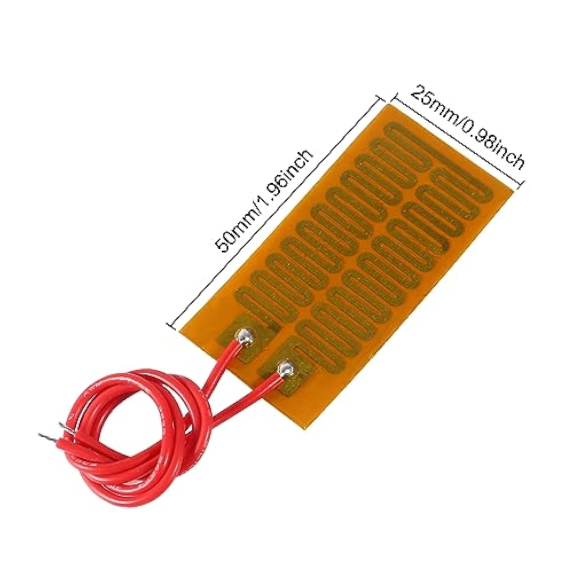 10pcs Foil Heating Plate Adhesive Pads, 25mm x 50mm