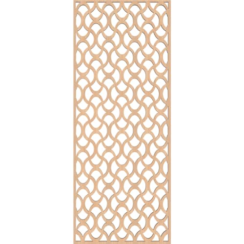 Image of Resort Decorative Pierced Fretwork Wood Wall Panels, 11 3 /8 inchW x 29 3 /8 inchH x 3 /8 inchT, Hickory