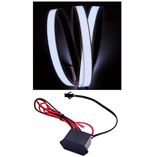 EL Tape 1 Meter El Strip, (White) + Dc 12v Inverter