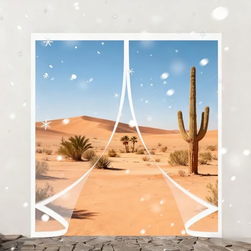 Rideau de porte d'hiver chaud coupe-vent et isolant phonique - 2