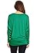 Private Label Basic Solid Knit Dolman Sleeve Tunic Top (MEDIUM, KELLY GREEN)