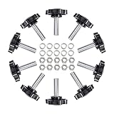 INCREWAY M8 x 30mm Male Thread Knurled Clamping Knobs Grip Thumb Screws, Carbon Steel Standard Coars