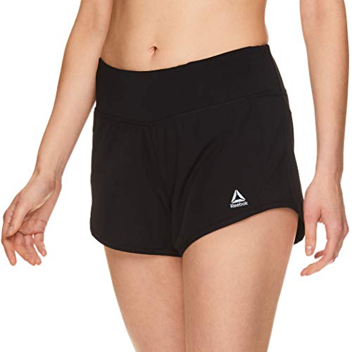 Reebok Women's Athletic Workout Shorts - Gym Training & Running Short - 3 Inch Inseam - Bravo Short Black, X-Large