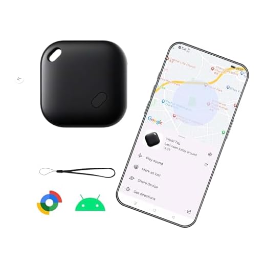 Bluetooth Tracker for Android-1 Pack,Anti-Lost tag for Android Phones with One-Year Battery Life(Replaceable),Works with Google Find Hub App,for Keys, Wallet, Pets & Luggage
