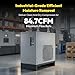LRSD Refrigerated Air Dryer for Air Compressor, 84.7CFM Compressed Air Systems, 110V Industrial Refrigerated Air Drying System for 20HP Compressors