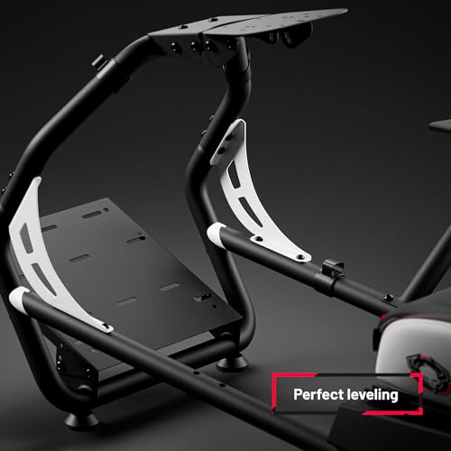 Diablo Sim Racing Simulator Cockpit X-Drive - Sedile Gaming Simulatore con Sedile e Schienale Regolabili - Cockpit Compatibile con Vari Volanti e Pedali - Supporto per Cavi, Piedini Antiscivolo - Sedia gaming - Immagine 5
