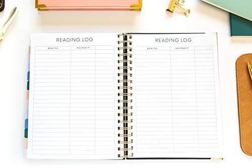 The Homeschool Planner: Beautiful and Undated with Monthly Tabs | To Do List, Goals, Meal Planning & Academic Tools | Homeschooling, Distance Learning & Family Organizer | Gold Spiral - Image 11