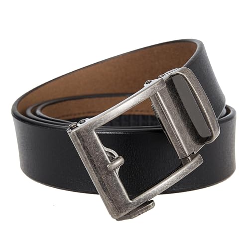 Ceinture cuir homme à cliquet automatique pour un ajustement précis sans trou - 2