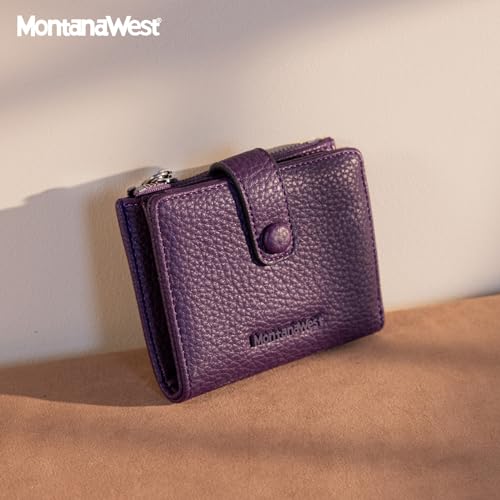 Image of Montana West Women's Wallet Bifold Small Wallets Ladies RFID Blocking Wallet with Zipper Coin Pocket