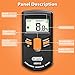 Dr.meter Pinless Wood Moisture Meter, Upgraded Version Inductive Pinless Tools Intelligent Moisture Meter Digital Moisture Meter for Wood (Range 4% - 80% RH; Accuracy: 0.5%), MD918