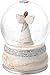 Pavilion Gift Company 82304 Elements Friends Angel Musical Waterglobe, 6-Inch/100mm, Inscription Friends Open Their Hearts Share Their Lives, Care Forever , White