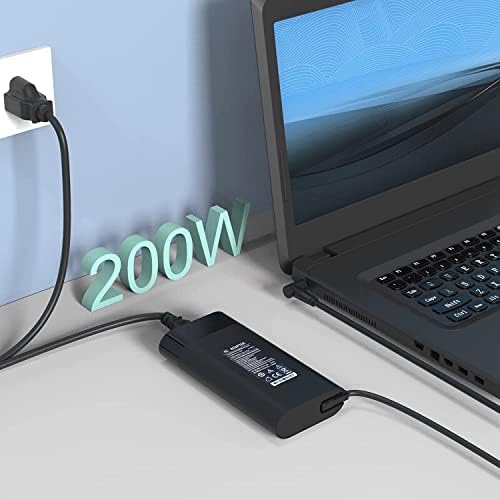 200W Replacement Power Supply Laptop AC Adapter Compatible with HP Pavilion Gaming 15 17 Envy 15 17,Hp ZBook G3 G4 G5 G6 G7 15 15t 17 17t, ADP-200HB B L00818-850 TPN-DA10 Power Supply