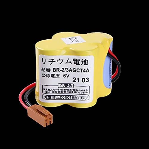 SHENYANG 4-Pack BR-2/3AGCT4A 6V 4400mAh Replacement Battery for FANUC Controls A98L-0031-0025 CNC System