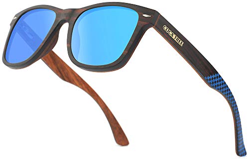 HD Mirror Polarized Wood Sunglasses for Men and Women UV Protection Driving Classic Retro