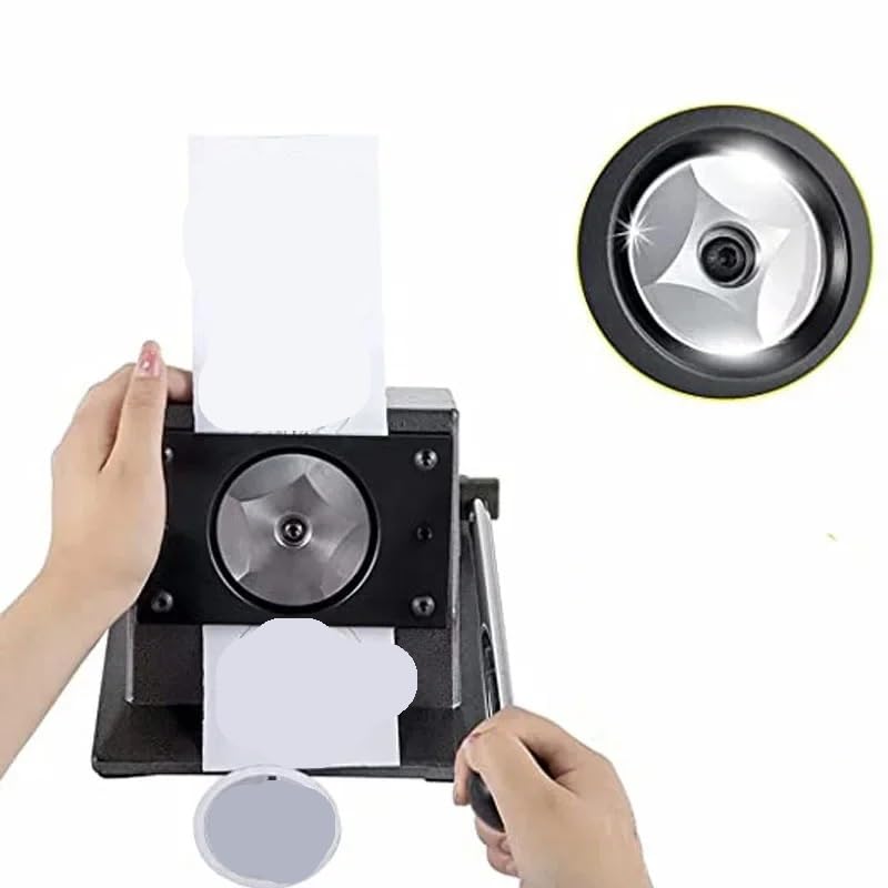 58mm okrągła plakietka gilotyna do papieru dziurkacz wycinarka przycisk Maker okrągły przycisk DIY odznaka