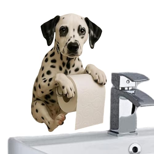 Dispensador de papel de perro para decorar el baño de tu hogar o apartamento 8