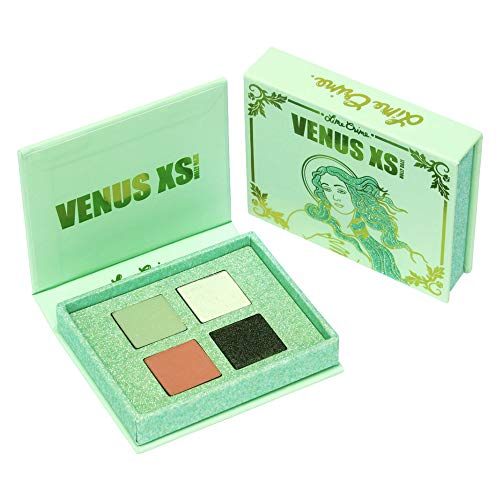 Lime Crime Venus XS Eyeshadow Palette, Holly Daze - 4 Color Matte & Metallic Eyeshadows - Complementary Shades of Green - Long-Wearing, Buttery Smooth Formula - Vegan, Cruelty-Free - 2.75 oz