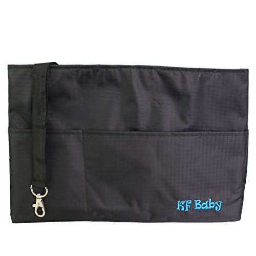 KF Baby Diaper Bag Insert Organizer - 12 x 6.4 x 8 inch, Black - Thumbnail 2