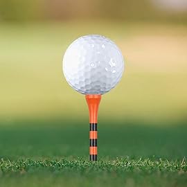 Zivisk Wooden Golf Tees 2-3/4 100 Count 70mm Orange