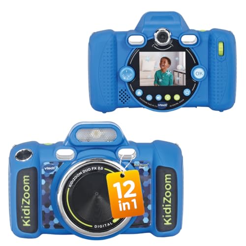 VTech KidiZoom Duo FX 2.0 - Cámara Digital para niños con cámara Delantera y Trasera, función de Foto y vídeo, más de 80 Efectos, Juegos y Reproductor de música, Resistente a Partir de 4 años