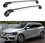 Dachgepäckträger Dachträger | Kompatibel für Renault Megane Estate 2016+, Dient der Montage von Dachboxen, oder Dachfahrradträger, Leiter | Robuste Konstruktion aus Aluminium