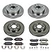PowerStop Front and Rear Brake Kit For Nissan Rogue 2014-20 | Nissan Rogue Sport 2017-22 - Disc Rotors & Ceramic Brake Pads Replacement, KOE7035
