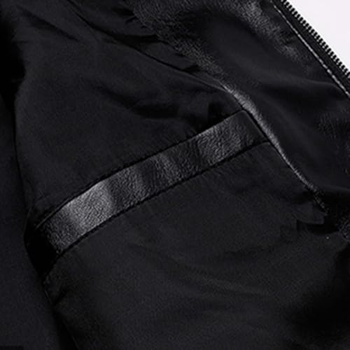 Men's Casual Jackets Stylish Leather Jacket Fashionable Motorcycle Design Trendy Stand-Up Collar for Stylish Men3