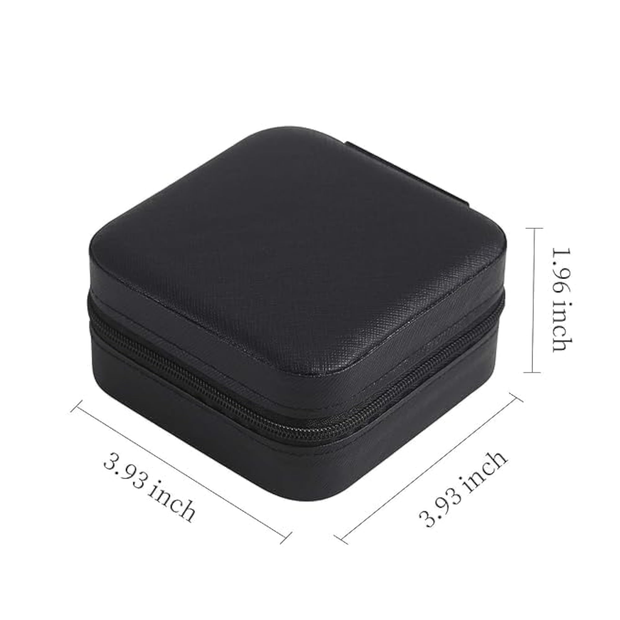 Jewellery Organiser PU Leather Portable Storage Box for Rings & Earrings