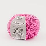 Soffio Baby Merino è una lana 100% merino fine irrestringibile, perfetta per la realizzazione di capi e accessori per bambini e neonati. Ha una sofficità ed una morbidezza unica, non pizzica.