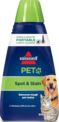 Image of Bissell 74R7 Pet Stain & Odor Portable Machine Formula, 32-Ounce, Fl Oz